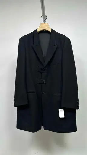 Yohji Yamamoto Pour Homme Tailored Cut-Out Button Closure Coat