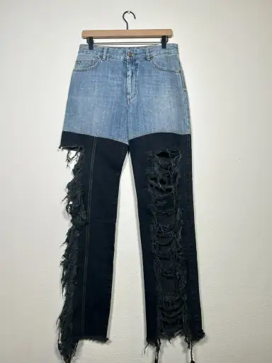 SS21 Distressed Combo Jeans