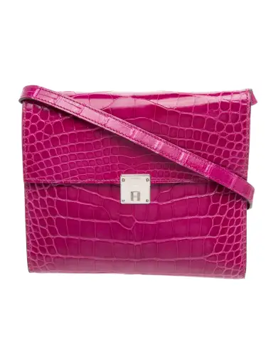 Shiny Alligator Clic 16 Wallet w/ Strap