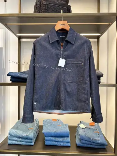 Zegna Dark Blue Denim Jacket