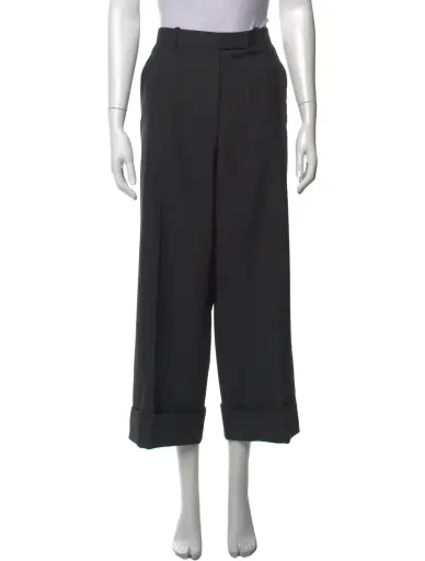 Wool Straight Leg Pants