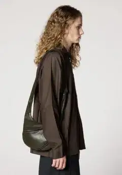 isseymiyake immen CARVED LEATHER BAGブラウン