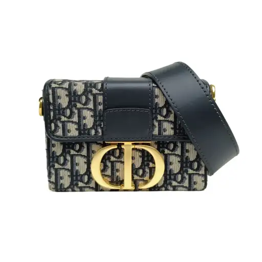 DIOR 30 Montaigne Box Blue Canvas