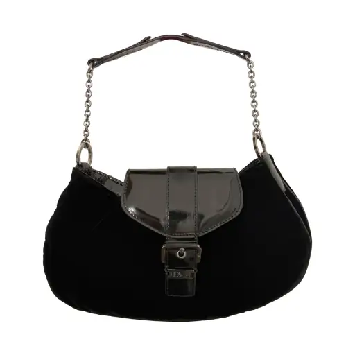 Dior Black Velvet Mini Bag