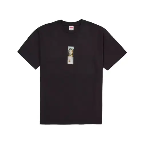Supreme FW26 Jesus Prayer Card Box Logo Black T-Shirt