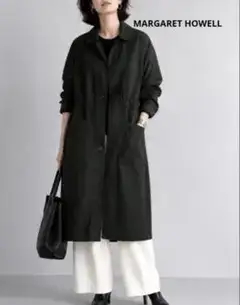 MHL. MARGARET HOWELLコットンリネン ロングコートワークコート