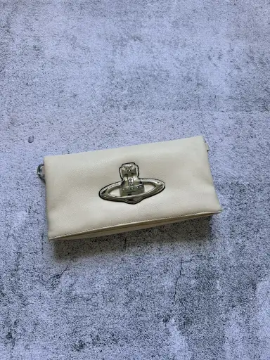 Vintage Vivienne Westwood Clutch Bag Big Logo Centre
