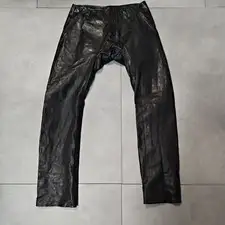 Unused Incarnation Leather Pants Bottoms Mens Size M Black Color Very Rare