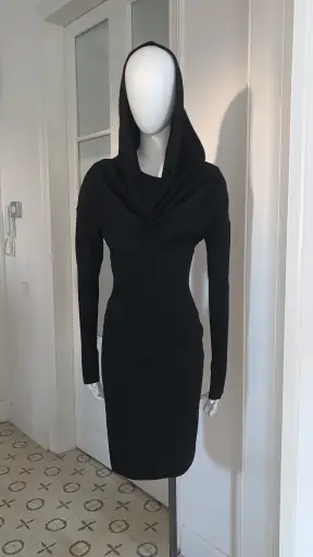 Alaïa Fall 1986 Hooded Dress