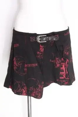 h.ANARCHY / プリーツ巻きスカート  黒 S-26-10-08-057-HN-SK-HR-ZS