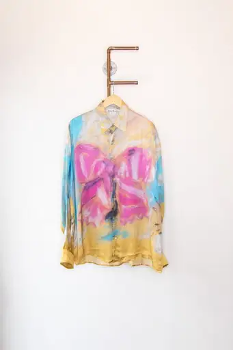 Acne Studios Silk Water Color Shirt - Multi