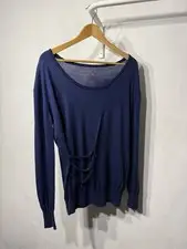 Vintage A. F. VANDEVORST Asymmetric Merino Wool Sweater Top Pullover XS S M L