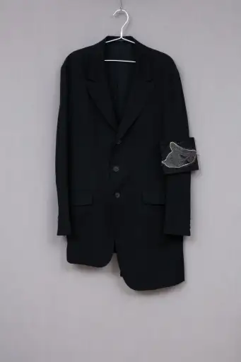 Yohji Yamamoto Pour Homme 2020AW Unbalanced Jacket with armband