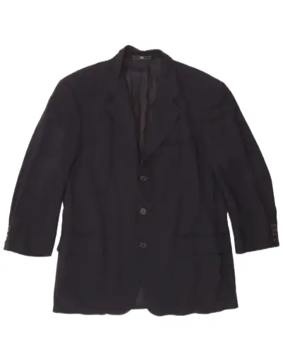 Valentino Mens 3 Button Blazer Jacket UK 40 Large Navy Blue