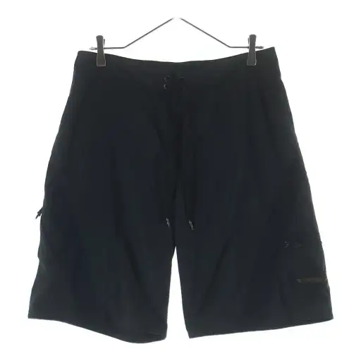 CHROME HEARTS Black Leather Half Pants