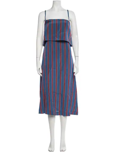 Striped Long Dress