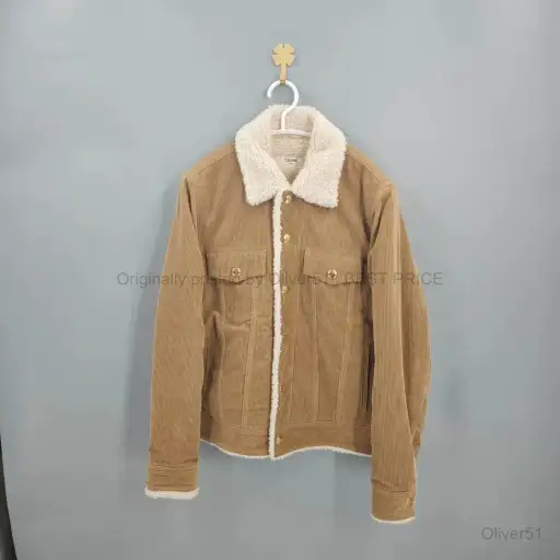 Celine Corduroy Shearling Lined Casual BFAJMNO511