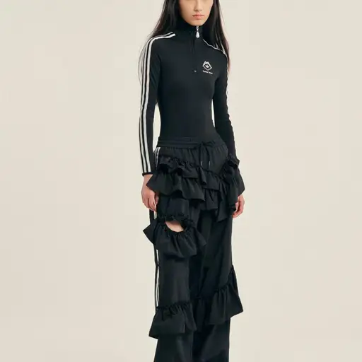RARE FIND • SOLD OUT EVERYWHERE • BRAND NEW WITH TAGS • purchased directly from Dover Street Market in Los Angeles. 

Simone Rocha Adidas September release

adidas Original Simone Rocha Leotard
adidas Original Simone Rocha Frill Tracksuit Pants

This listing is for both items. We will not sell them separately. 

Long sleeved leotard, cut with a high neckline. The adidas three-stripe grounds the silhouette in sport, while a teardrop faux pearl punctuates the zip. Embroidered Simone Rocha and adidas Trefoil logos combine, framed by an unraveling bow. Size small. 

Track pants reimagined with layers of soft frills, subtle asymmetry introducing cascading lines. Signature adidas three-stripes trace each side. Embroidered Simone Rocha and adidas Trefoil logos combine, framed by an unraveling bow. Size extra small.