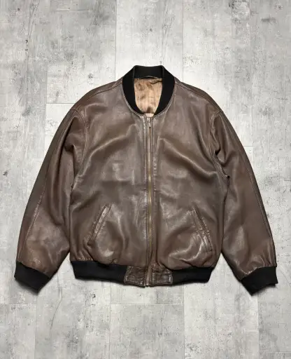 Balenciaga Yohji Yamamoto Saint Lauren Styled Leather Jacket