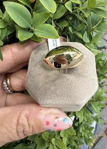 14 kt Vintage Guldring – markant og tidløst design