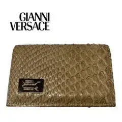 【希少 レア】VERSACE リアルレザー パイソン 蛇革 カードケース