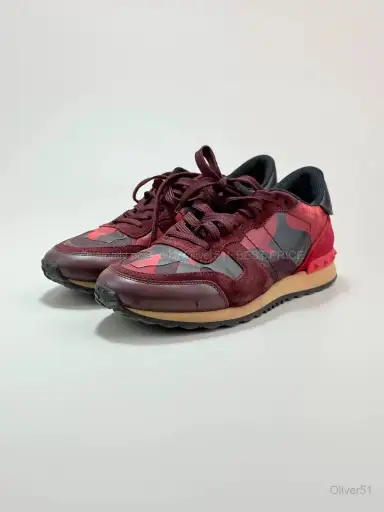 Valentino Camouflage Studded Sneakers Luxury BFAJBCD357