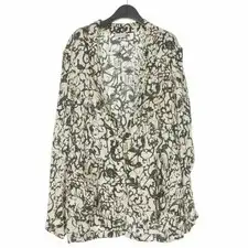 Dries Van Noten Allover Pattern Shirt Jacket Blazer Long Sleeve Men's