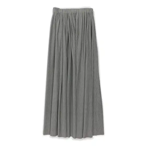 Pleated Polyester-Cotton Skirt