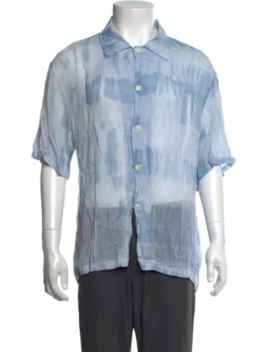 Tie-Dye Print Short Sleeve Shirt
