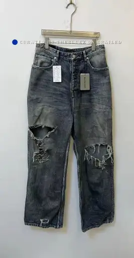 Balenciaga 23SS Distressed Baggy Jeans