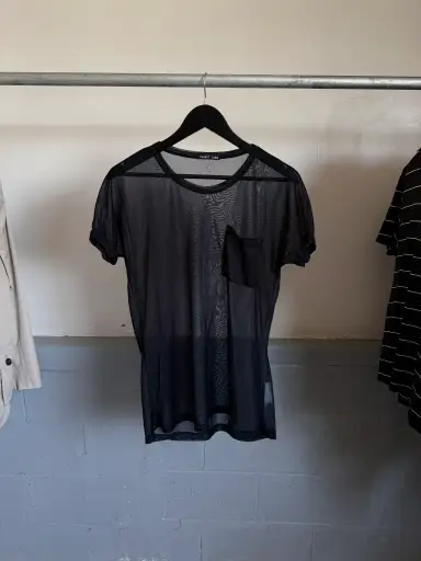 2000’s Helmut Lang Mesh Pocket Tee