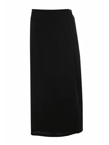 Yohji Yamamoto, black wool maxi skirt