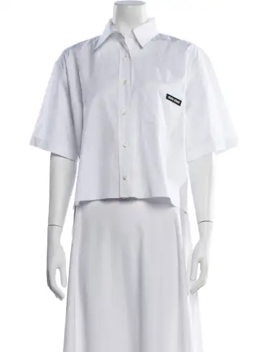 2022 Short Sleeve Button-Up Top w/ Tags