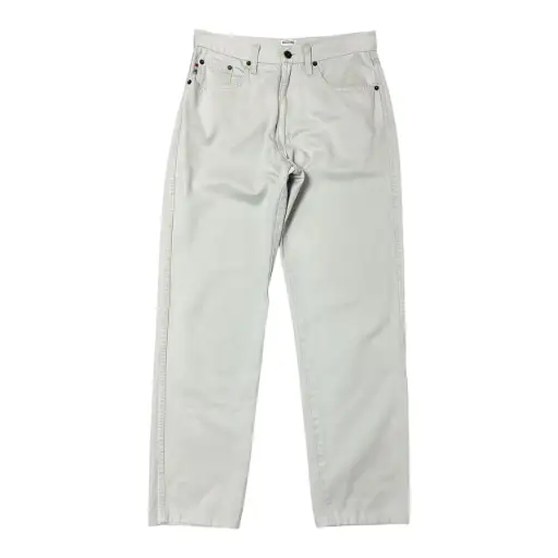 VINTAGE MOSCHINO LIGHT GREY CASUAL DENIM TROUSERS