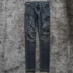 00s share spirit biker lace-up denim