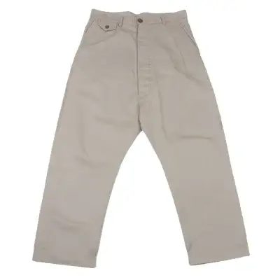 Vivienne Westwood MAN Button-fly Chino Pants Grey,Beige S-M