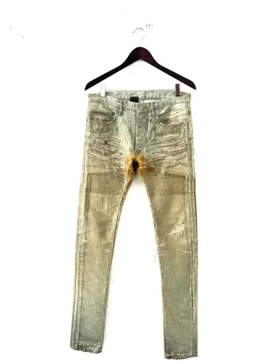 Dior Homme SS04 Blue Claire Waxed Denim
