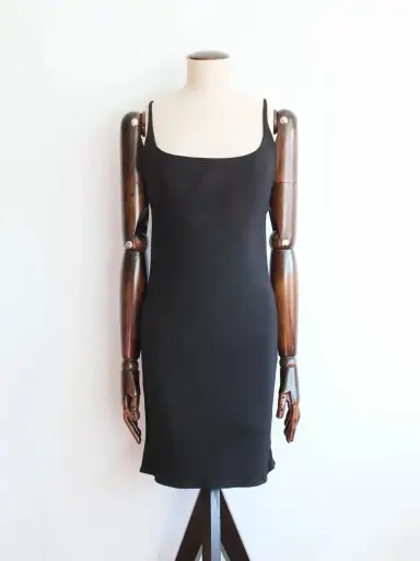 John Galliano A/W90 Bias Cut Little Black Dress