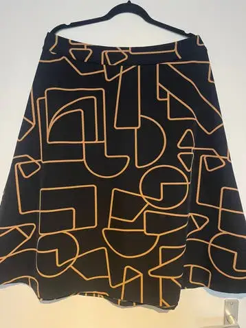 Rick Cardona zwart / bruine  rok maat 42