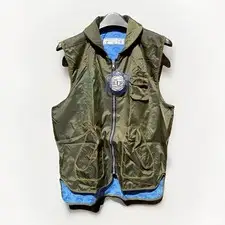 90s Daniel Poole Utility Vest Deadstock Rave Alien Frog Skeleton Vintage Rare!