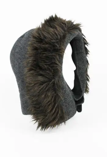 COMME DES GARCONS HOMME PLUS FW 2010 FUR TRIM HOOD