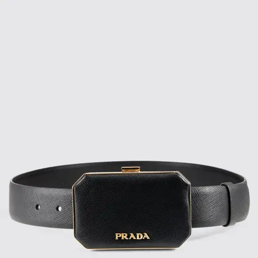 Leather Belt with Case
