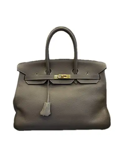 Birkin 35 Etoupe Hermès Leather Togo