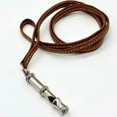 美品 HERMES エルメス ネックレス ホイッスル 犬笛 ネックレス シルバー