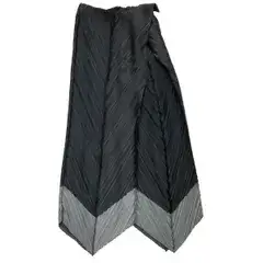 ♪♪ISSEY MIYAKE FETE A.POC イッセイミヤケ 変形 プリーツ スカート　SIZE 2 IF72FG219 ブラック×グレー