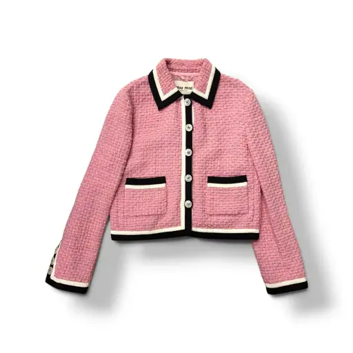 MIU MIU Jacket Size 38 Lady's Pink MH1793 11D1 *Tag Damage