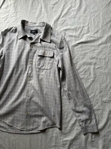 "A.P.C." Checkerd beigh shirt