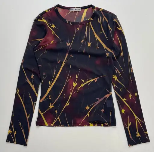 f/w2006 Issey Miyake graphic mesh long-sleeve