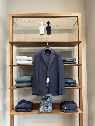 Zegna Men's Dark Blue Wool Suit