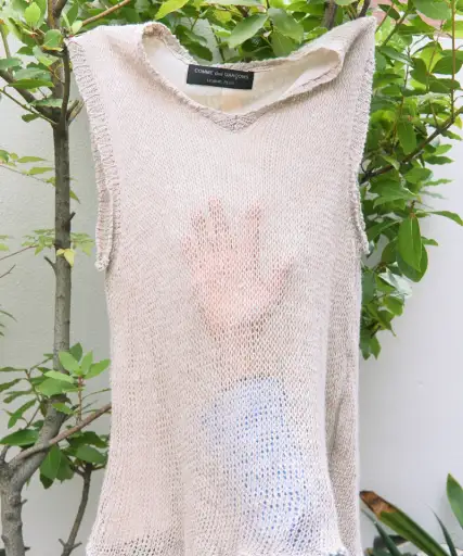 AD1996 COMME des GARCONS HOMME PLUS linen knit vest